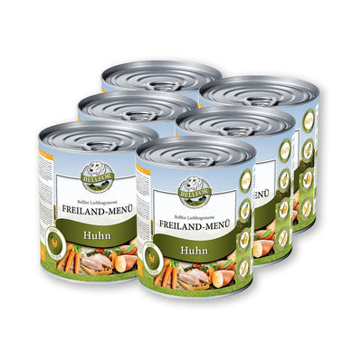 Bellfor Hundefutter Nass mit Huhn Freiland-Menü - BioTierFutter Onlineshop