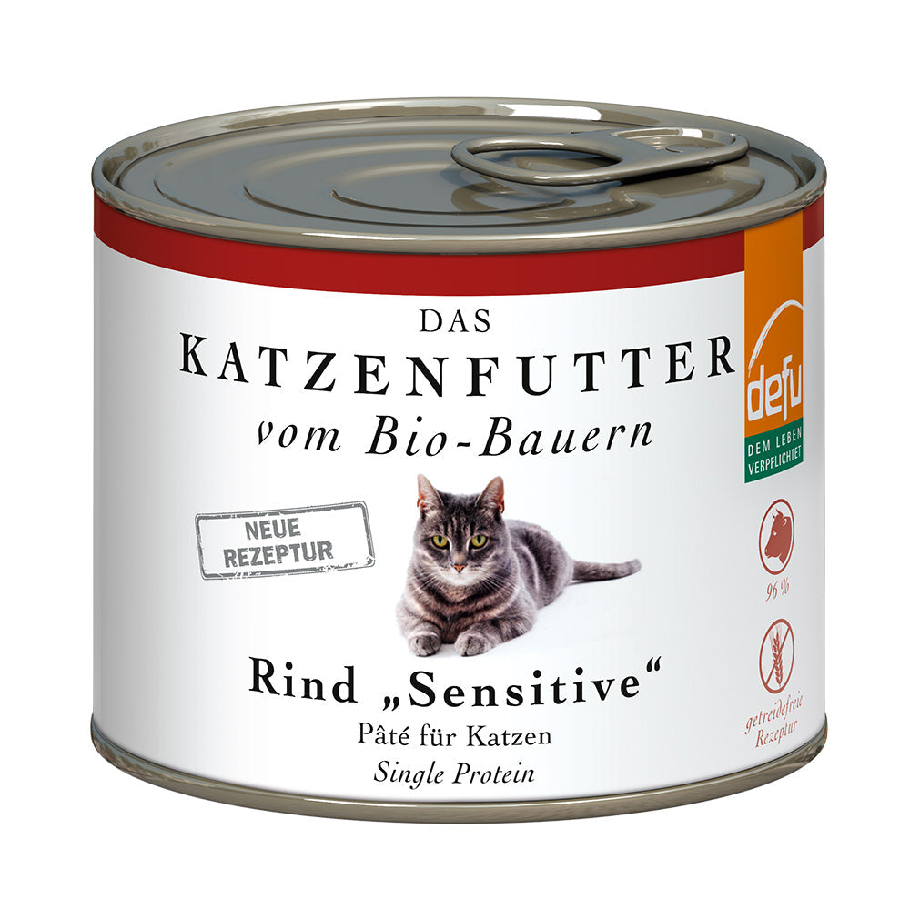 Defu Katze Rind "Sensitiv" - BioTierFutter Onlineshop
