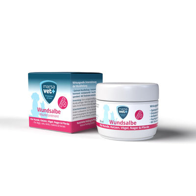 Marsavet - Wundsalbe 30 ml für Haustiere - Unterstützung bei Hautproblemen und Haarausfall - BioTierFutter Onlineshop