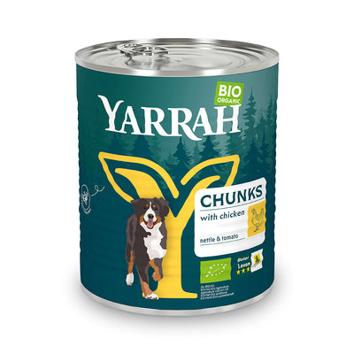 Yarrah Bio Hund Dose Bröckchen getreidefrei Huhn - BioTierFutter Onlineshop
