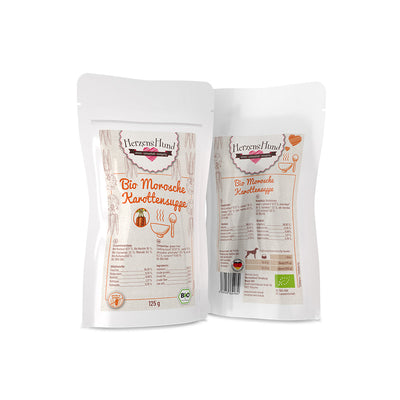HerzensHund Morosche Karottensuppe - Bio für Hunde 18 x 125g - BioTierFutter Onlineshop