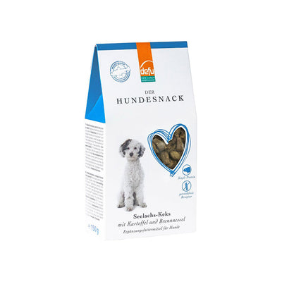 Defu Keks Seelachs mit Kartoffel und Brennnessel 150g - BioTierFutter Onlineshop