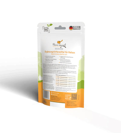 I love my cat Ergänzungsfuttermittel für Katzen – Nierenkraft Pulver mit Birkenblättern und Brennnessel - BioTierFutter Onlineshop