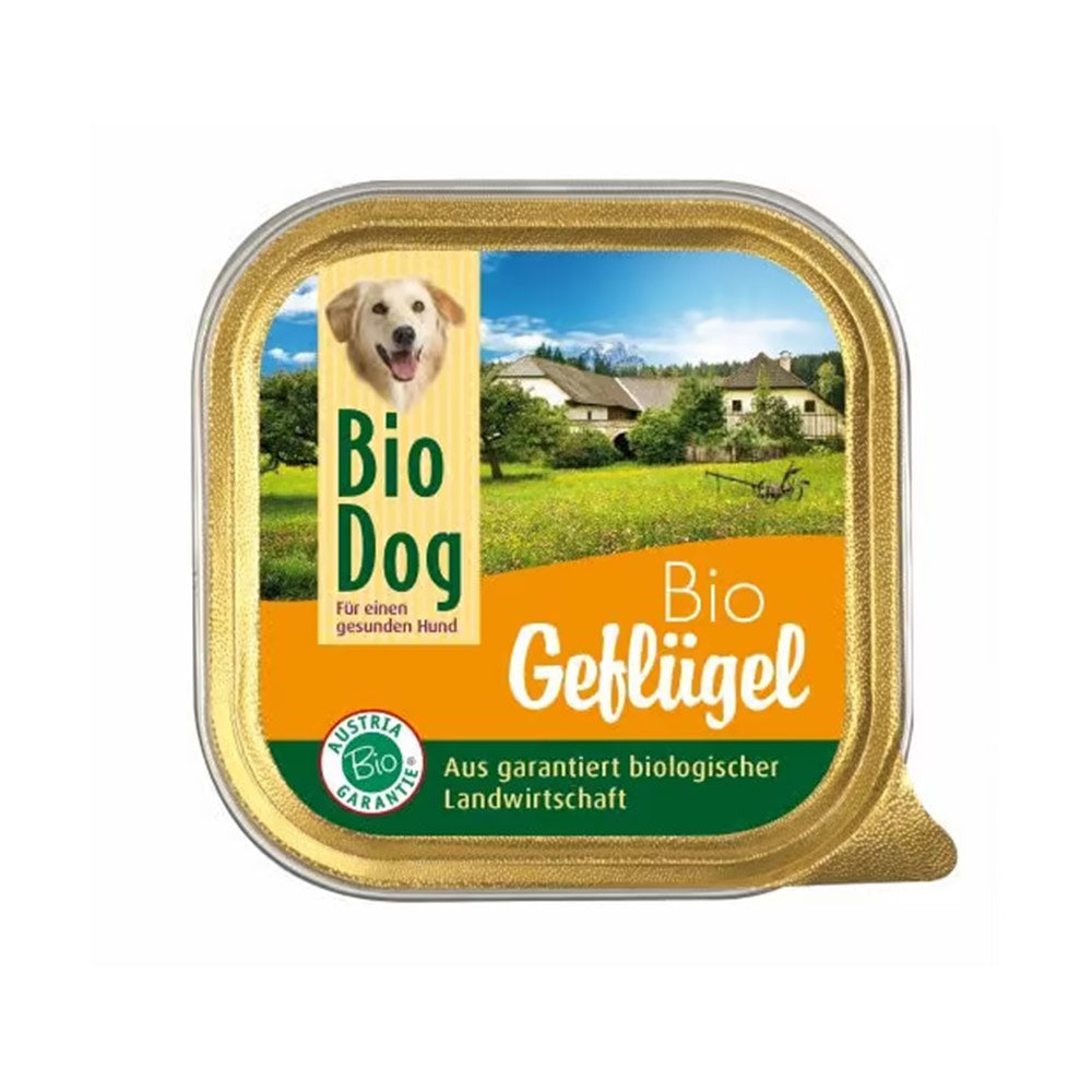 BioDog Geflügel 9 x 300g - BioTierFutter Onlineshop