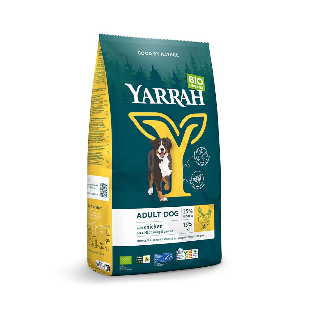 Yarrah Bio Hund Trockenfutter Erwachsene Huhn - BioTierFutter Onlineshop