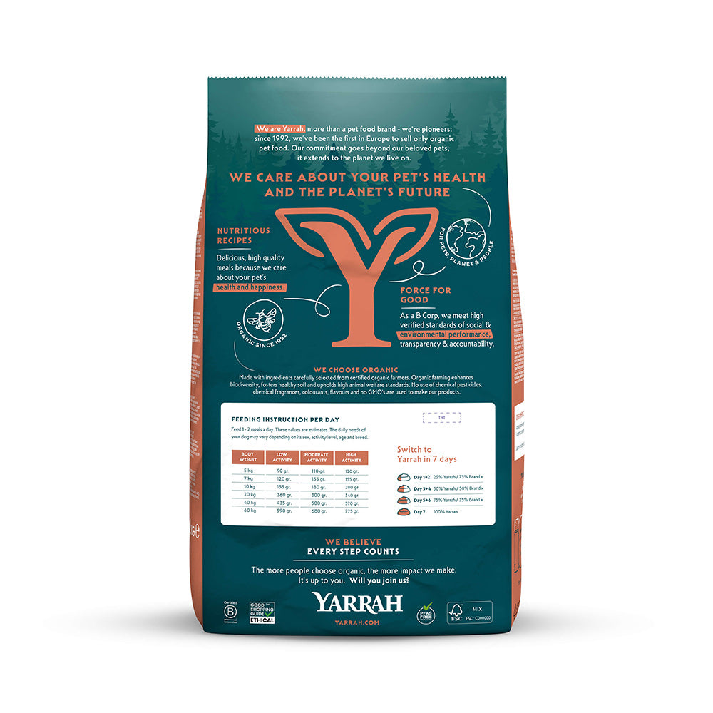Yarrah Bio Hund Trockenfutter Senior Huhn - BioTierFutter Onlineshop
