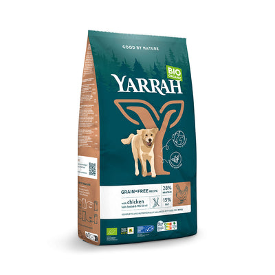 Yarrah Bio Hund Trockenfutter Erwachsene getreidefrei Huhn & Fisch (MSC) - BioTierFutter Onlineshop