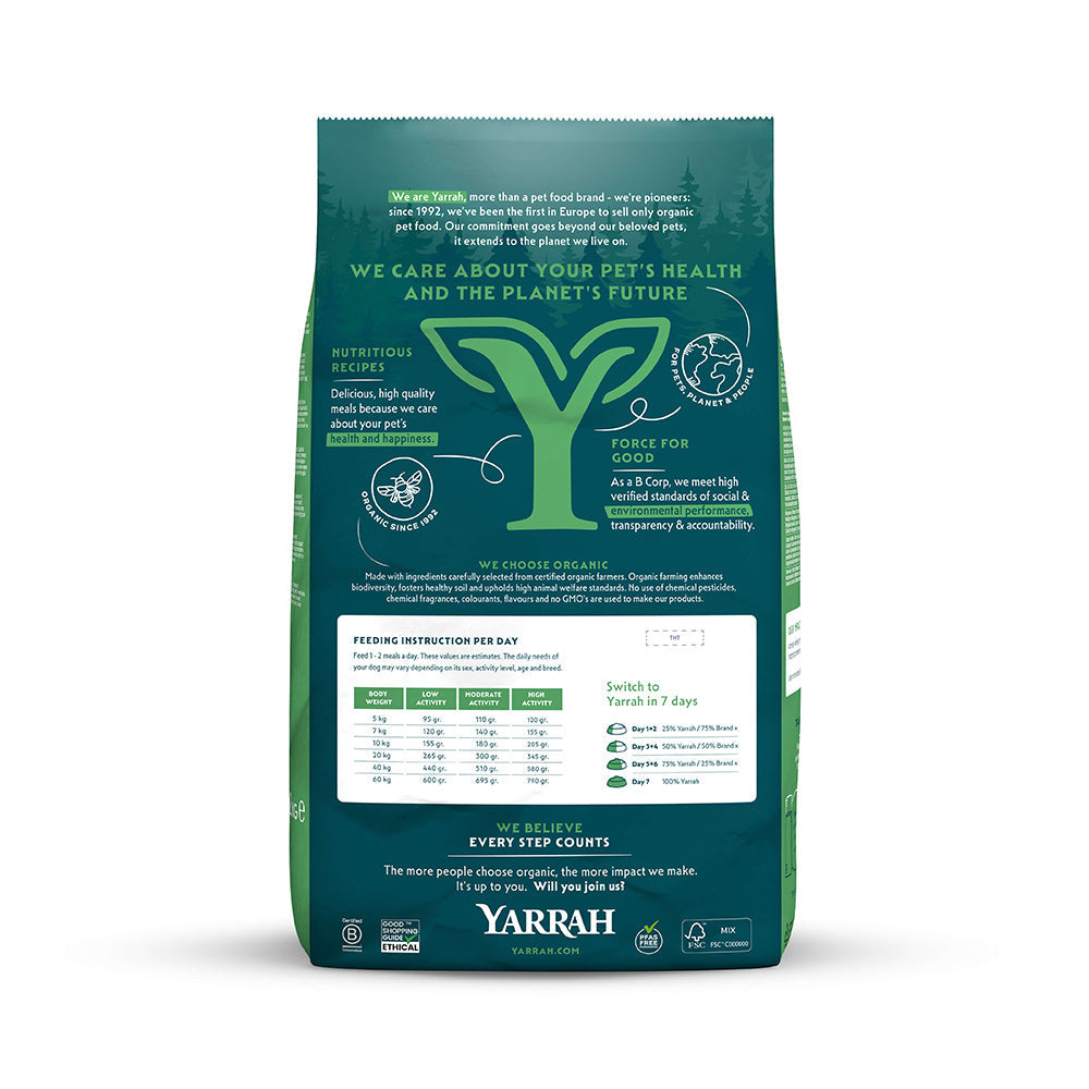 Yarrah Bio Hund Trockenfutter Erwachsene Vegan Affenbrotbaum & Kokosöl - BioTierFutter Onlineshop