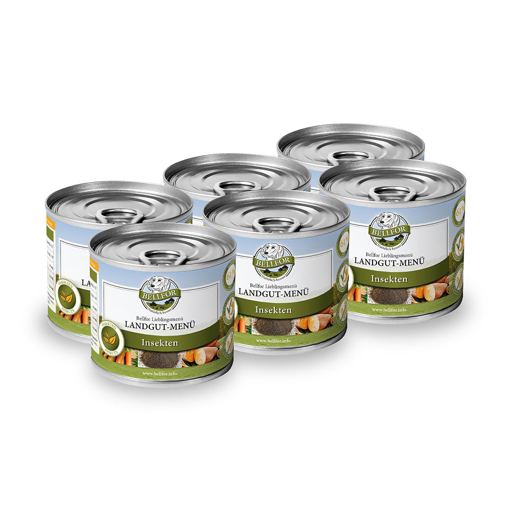 Bellfor Hundefutter Nass mit Insekten Landgut-Menü - BioTierFutter Onlineshop