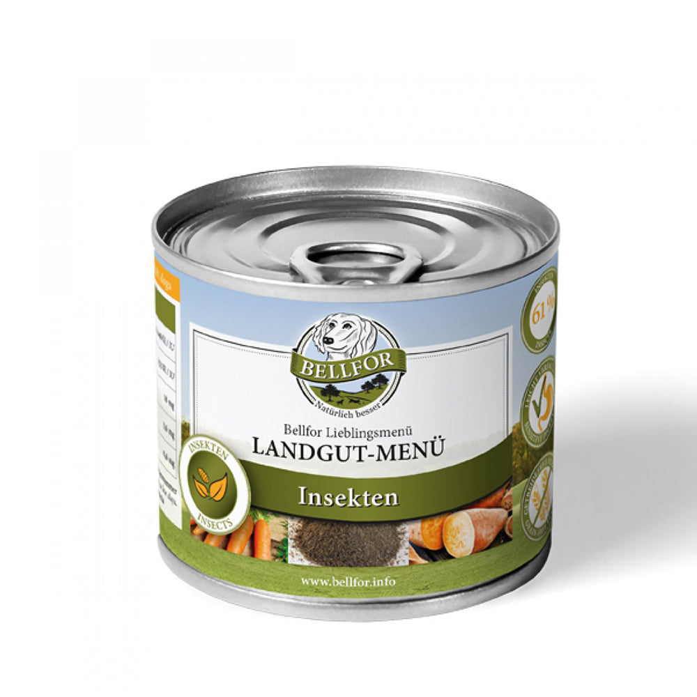 Bellfor Hundefutter Nass mit Insekten Landgut-Menü - BioTierFutter Onlineshop