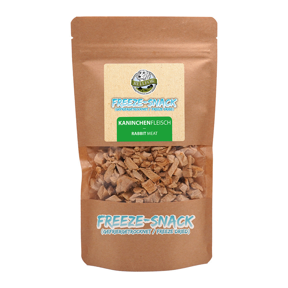 Bellfor Gesunder Leckerbissen für Hunde Kaninchenfleisch 50g - BioTierFutter Onlineshop