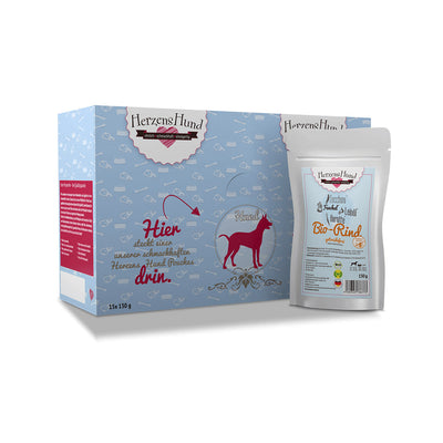 HerzensHund Bio-Rind mit Bio-Zucchini - getreidefrei- für Hunde - BioTierFutter Onlineshop