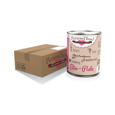 HerzensHund Bio-Pute mit Bio-Gemüse für Hunde - BioTierFutter Onlineshop
