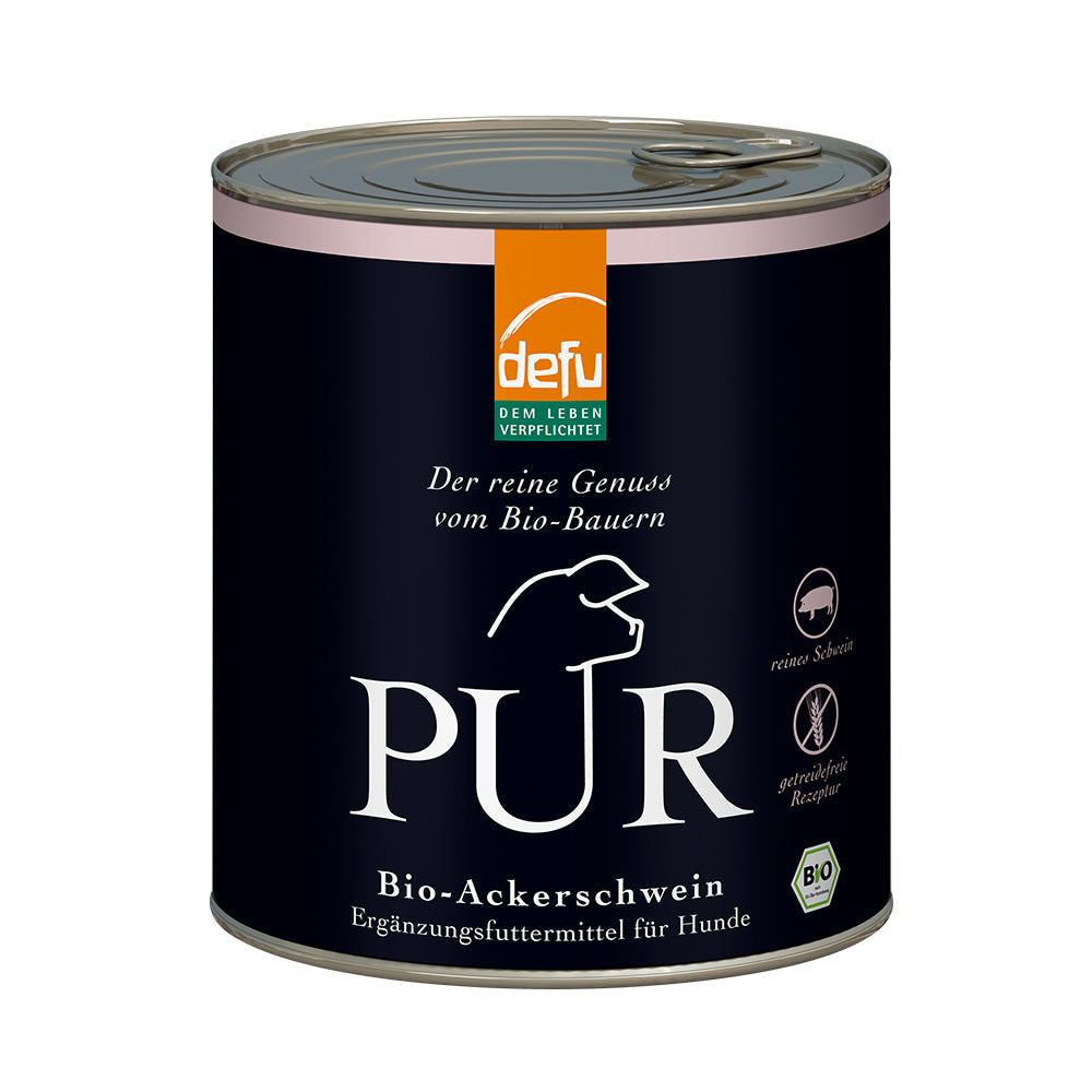 Defu Hund PUR Bio-Ackerschwein - BioTierFutter Onlineshop