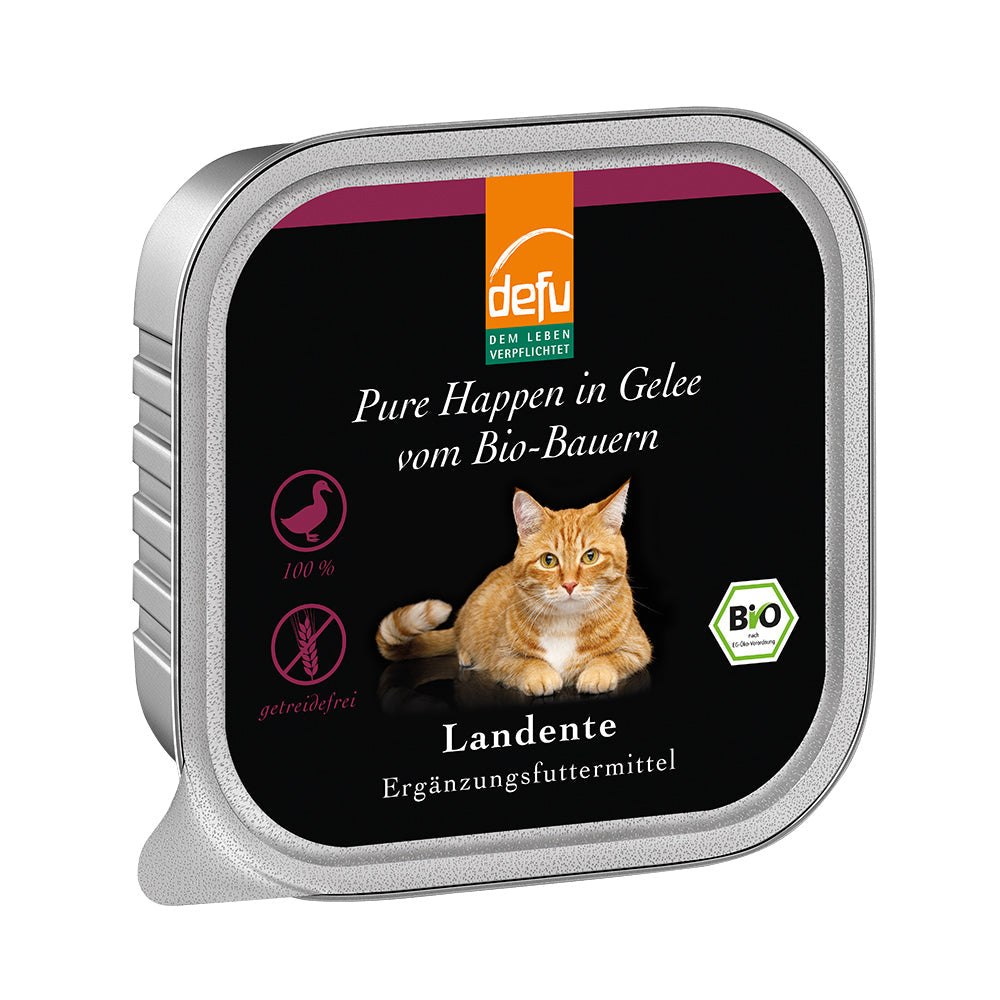 Defu Katze Pure Happen in Gelee Bio-Landente 16 x 100g - BioTierFutter Onlineshop
