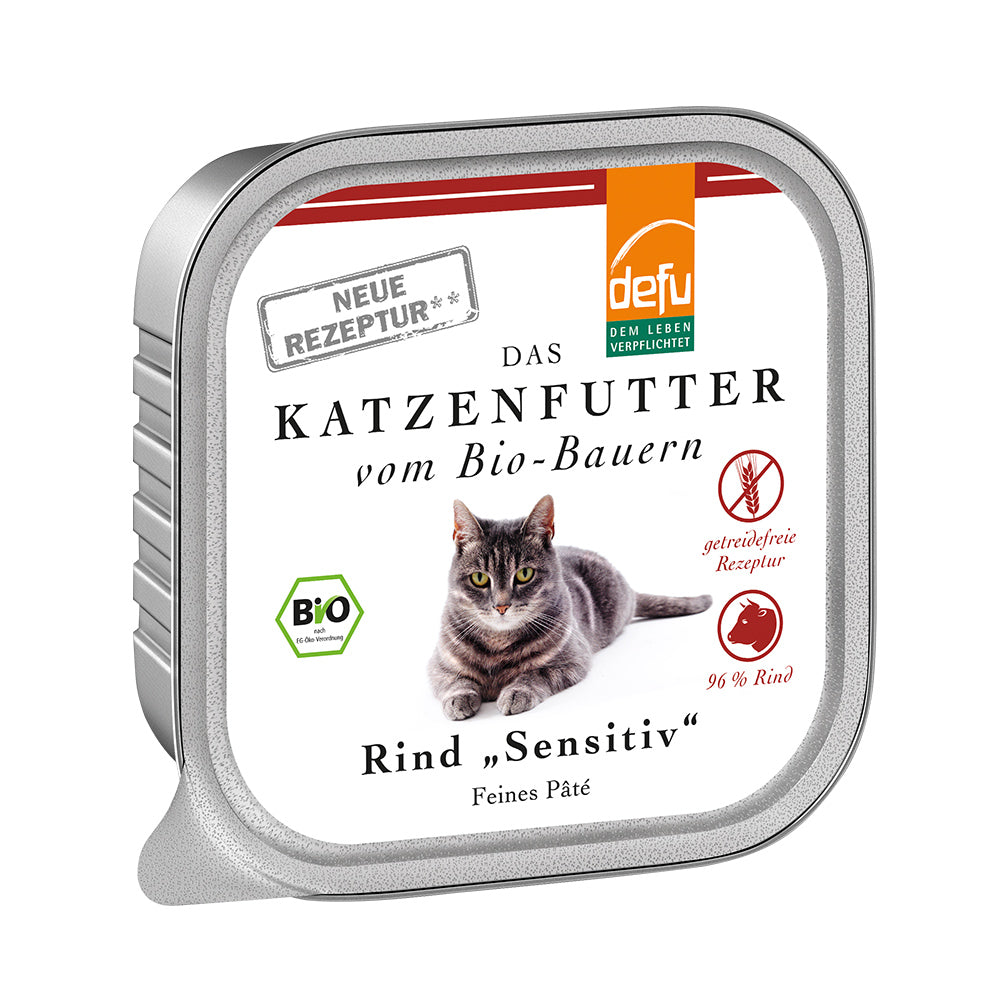 Defu Katze Rind "Sensitiv" - BioTierFutter Onlineshop