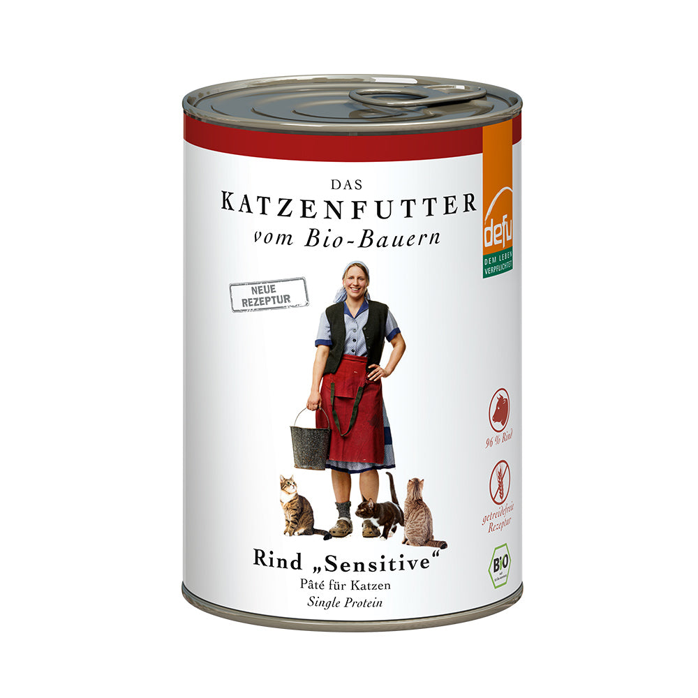 Defu Katze Rind "Sensitiv" - BioTierFutter Onlineshop