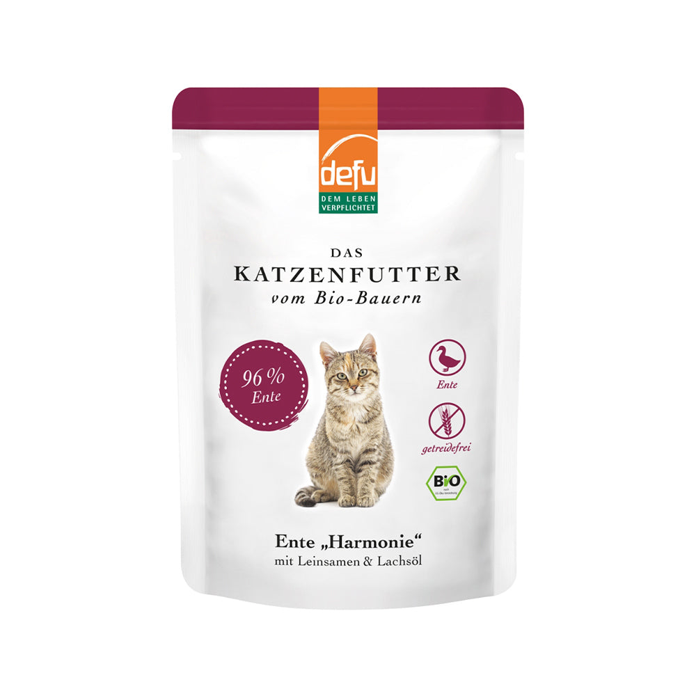 Defu Katze Ente "Harmonie" 12 x 85g - BioTierFutter Onlineshop