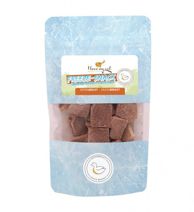 I love my Cat Freeze Dried Snack Entenbrust 25g - BioTierFutter Onlineshop