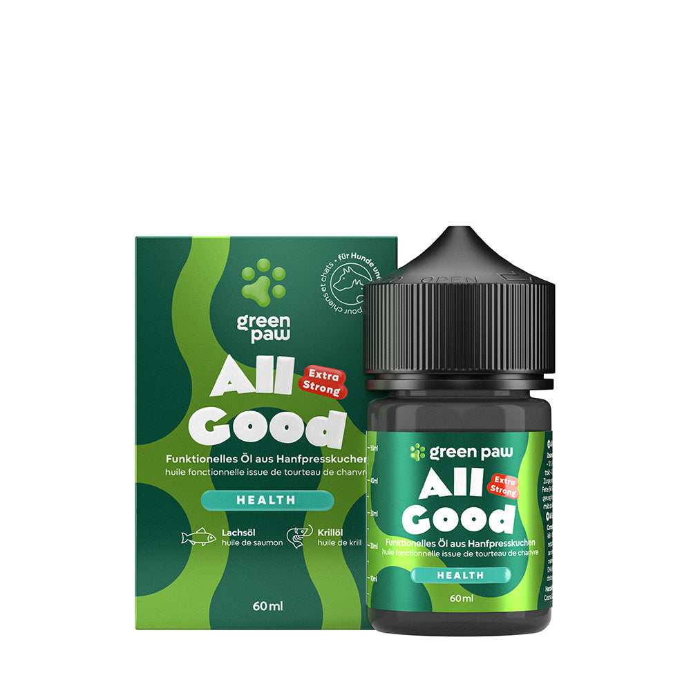 Green Paw All Good – CBD & CBG Tropfen für Wohlbefinden bei Hund & Katze