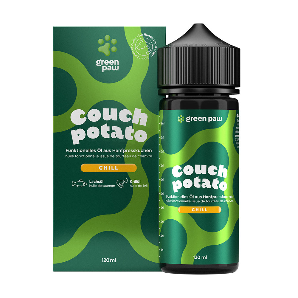 Green Paw Couch Potato – CBD Tropfen für Ruhe & Wohlbefinden bei Hund & Katze