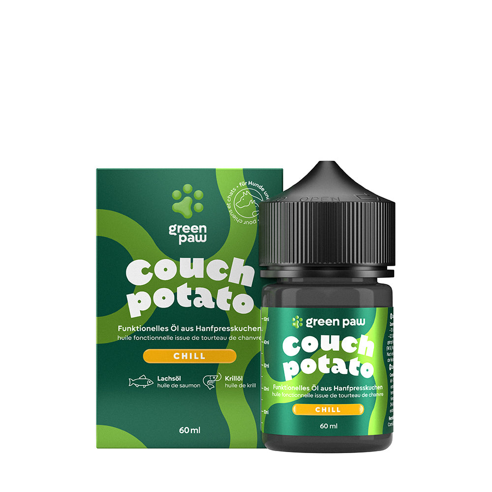 Green Paw Couch Potato – CBD Tropfen für Ruhe & Wohlbefinden bei Hund & Katze
