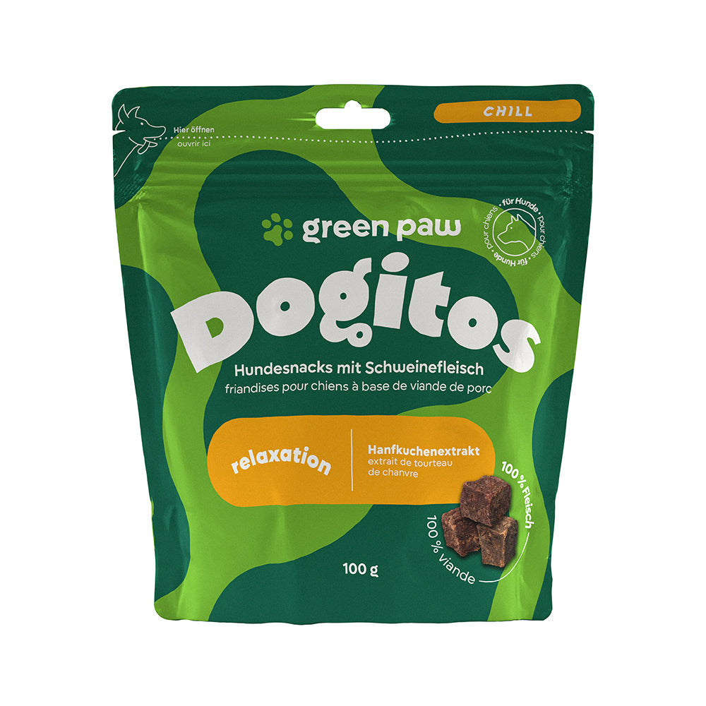 Green Paw Dogitos Relaxation – Une friandise pour favoriser le calme et la détente chez le chien