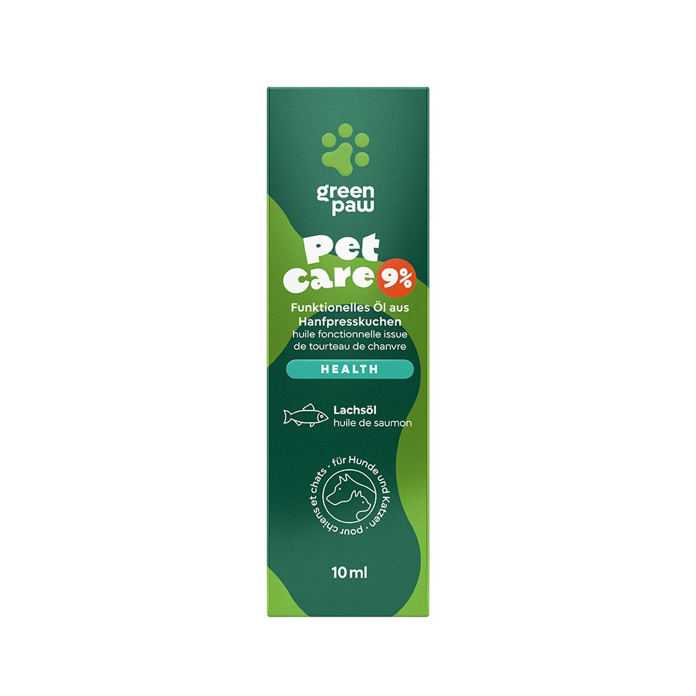 Verpackung Green Paw Pet Care 9 % Hanftropfen