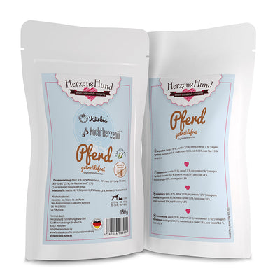 HerzensHund Pferd mit Kürbis -getreidefrei- für Hunde - BioTierFutter Onlineshop