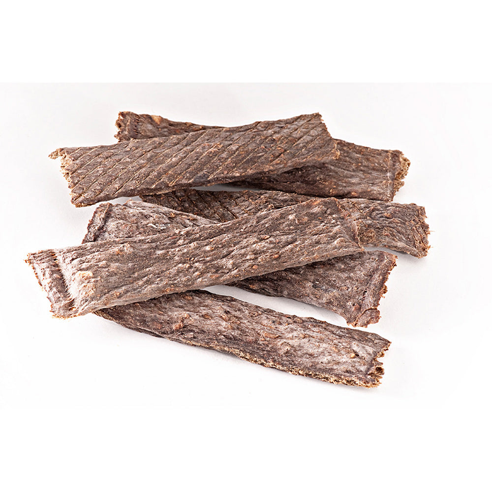 Bellfor Gesunder Hundesnack - Fleischstreifen Ziege 100 g - BioTierFutter Onlineshop