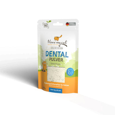 I love my Cat Dental Pulver mit Ascophyllum nodosum & Kieselerde 80g - BioTierFutter Onlineshop