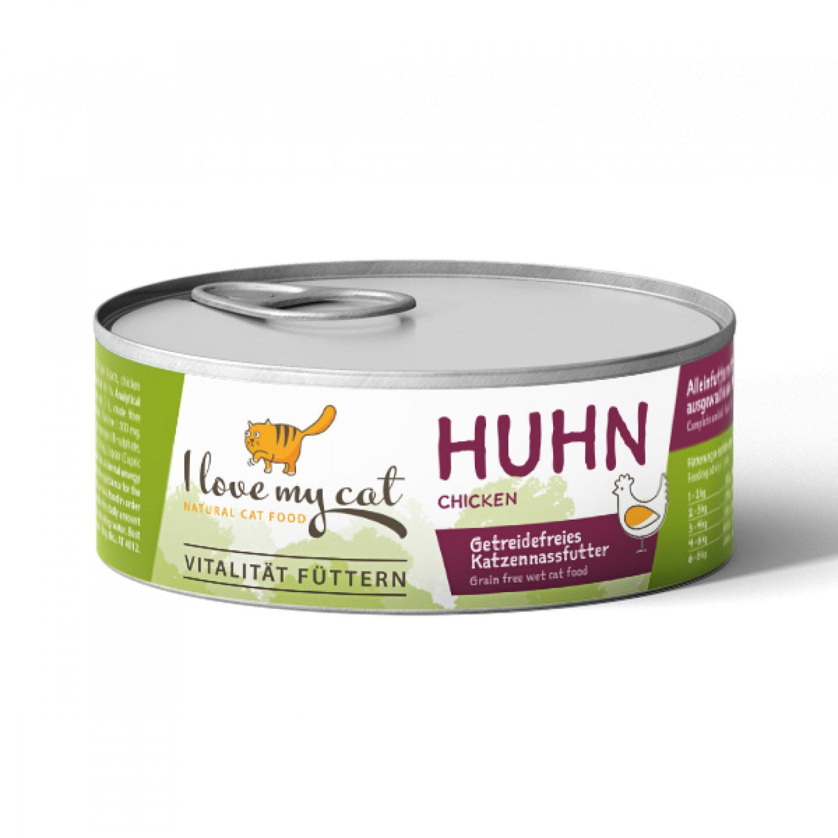 I love my cat Katzenfutter Nass mit Huhn 6 x 100g - BioTierFutter Onlineshop