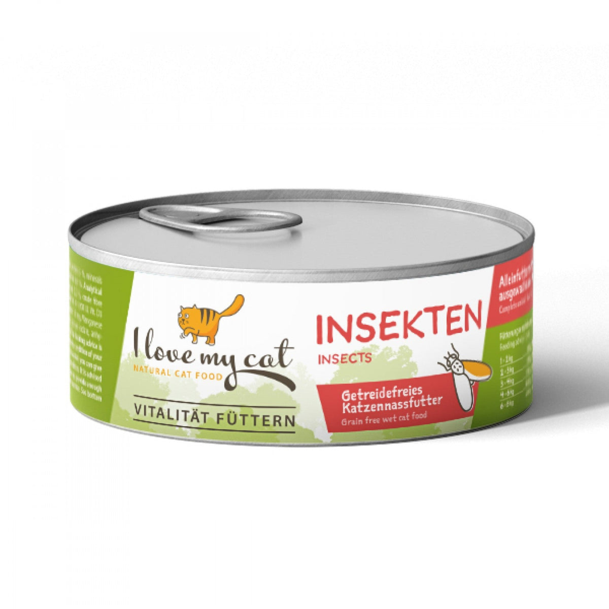 I love my cat Hypoallergenes Katzenfutter Nass mit Insekten 6 x 100g - BioTierFutter Onlineshop